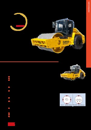 Compattatori stradali vibranti monotamburo Sakai SV900TV-1