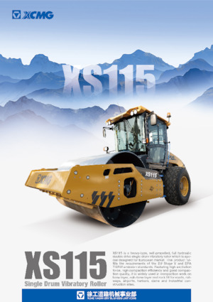 Compattatori stradali vibranti monotamburo XCMG XS125 