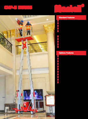 Piattaforme aeree verticali Mantall CMP14-S