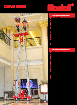 Piattaforme aeree verticali Mantall CMP14-S