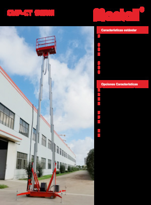 Piattaforme aeree verticali Mantall CMP14CT