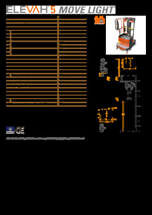 Piattaforme aeree verticali Faraone Elevah 5 Move Light 