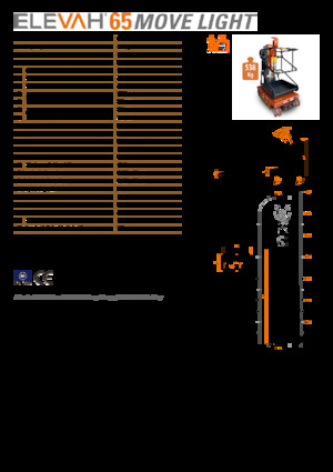 Piattaforme aeree verticali Faraone Elevah 65 Move Light 