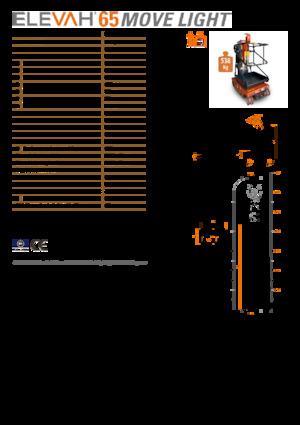 Piattaforme aeree verticali Faraone Elevah 65 Move Light 