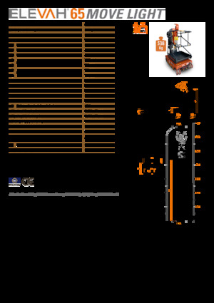 Piattaforme aeree verticali Faraone Elevah 65 Move Light 