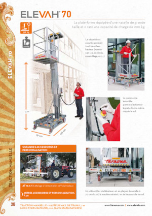 Piattaforme aeree verticali Faraone Elevah 70
