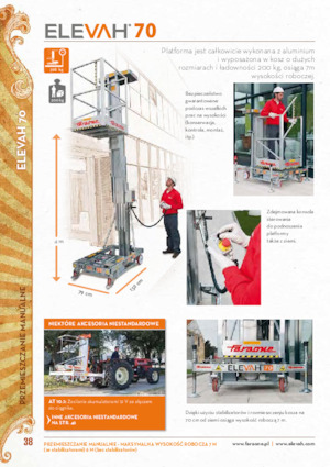 Piattaforme aeree verticali Faraone Elevah 70