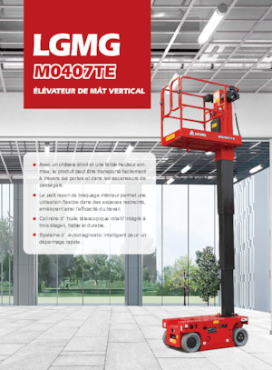 Piattaforme aeree verticali LGMG  M0407TE