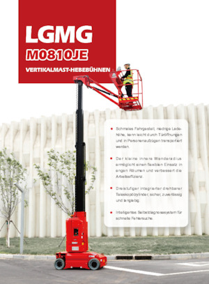 Piattaforme aeree verticali LGMG  M0810JE