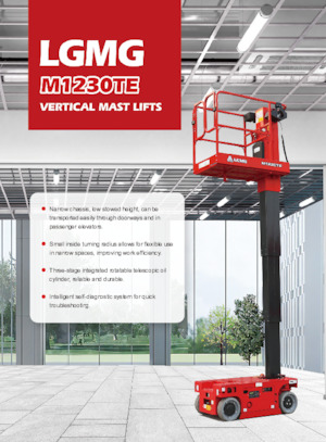 Piattaforme aeree verticali LGMG  M1230TE