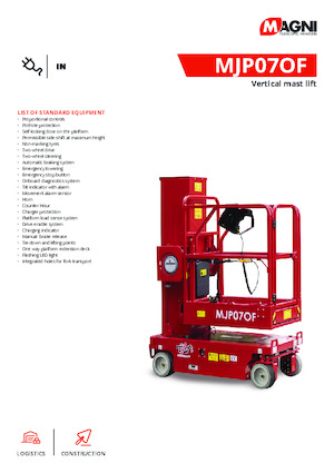 Piattaforme aeree verticali MAGNI MJP07of