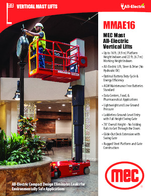 Piattaforme aeree verticali MEC MMAE16