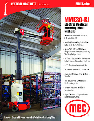 Piattaforme aeree verticali MEC MME30-RJ
