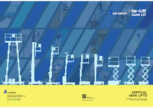 Piattaforme aeree verticali a pantografo cingolate AHI UBT12