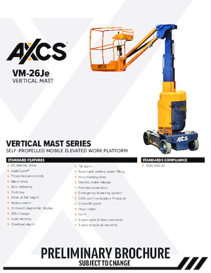 Piattaforme aeree verticali AXCS VM-26Je