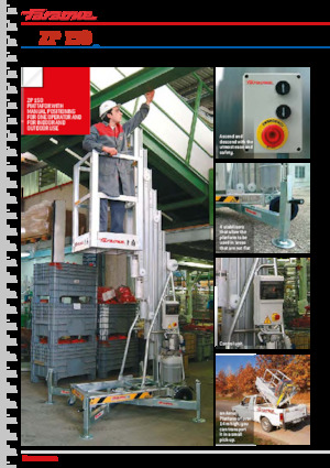 Piattaforme aeree verticali Faraone ZP 10-150 E