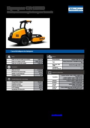 Compattatori stradali vibranti monotamburo Dynapac CA 1300 D