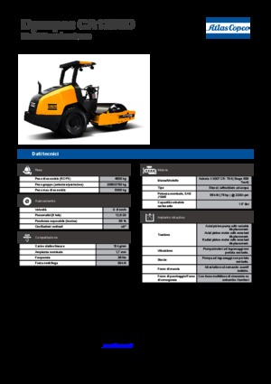 Compattatori stradali vibranti monotamburo Dynapac CA 1300 D
