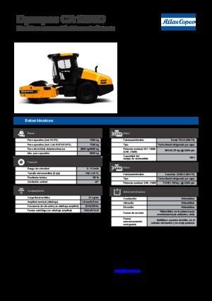 Compattatori stradali vibranti monotamburo Dynapac CA 1500 D