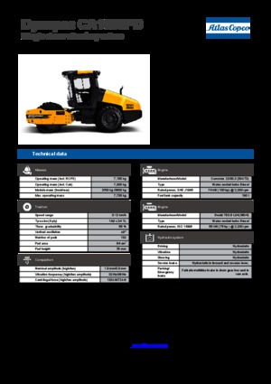 Compattatori stradali vibranti monotamburo Dynapac CA 1500 PD