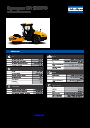 Compattatori stradali vibranti monotamburo Dynapac CA 1500 PD