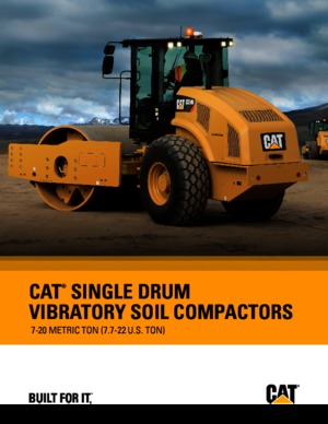 Compattatori stradali vibranti monotamburo Caterpillar CS54B
