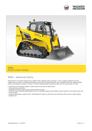 Minipale Wacker Neuson 1101 c