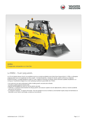 Minipale Wacker Neuson 1101 c