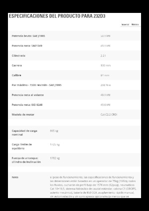 Minipale Caterpillar 232D3