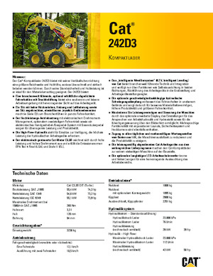 Minipale Caterpillar 242D Series 3