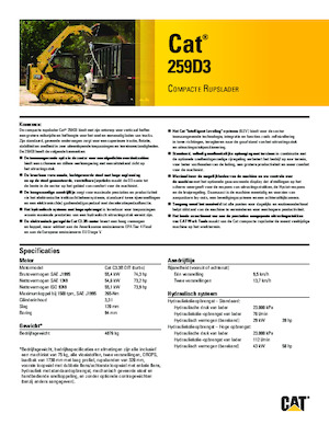 Minipale Caterpillar 259D Serie 3 Deltalader