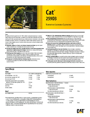 Minipale Caterpillar 259D Serie 3 Deltalader