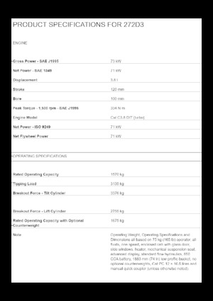 Minipale Caterpillar 272D3