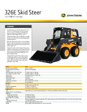 Minipale John Deere Construction 326E