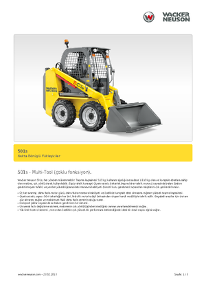 Minipale Neuson 501s