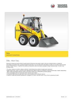 Minipale Neuson 701s