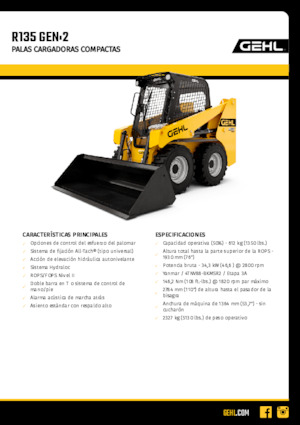 Minipale Gehl R135