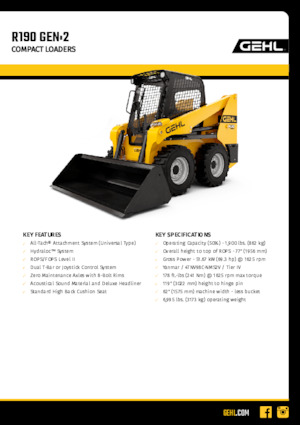 Minipale Gehl R190