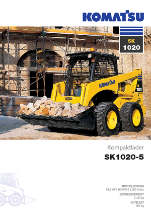Minipale Komatsu SK1020-5 turbo