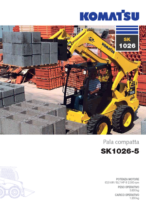 Minipale Komatsu SK1026-5 turbo