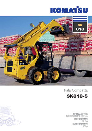 Minipale Komatsu SK818-5 Super Flow