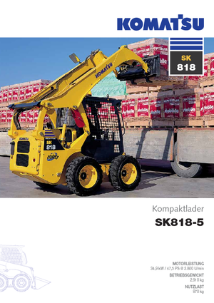 Minipale Komatsu SK818-5 Super Flow