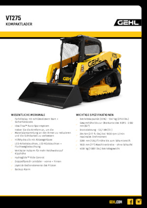 Minipale Gehl VT275