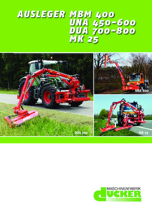 Falciatrici per scarpate Dücker UNA 500 TTM