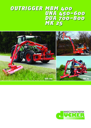 Falciatrici per scarpate Dücker UNA 500 TTM