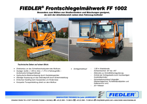 Falciatrici per scarpate Fiedler FF 1002