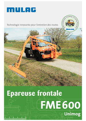 Falciatrici per scarpate Mulag FME 600