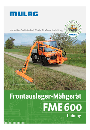Falciatrici per scarpate Mulag FME 600