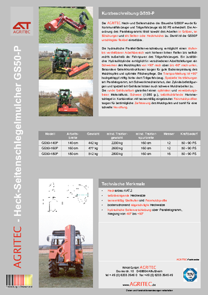 Falciatrici per scarpate Agritec GS 50 S 140