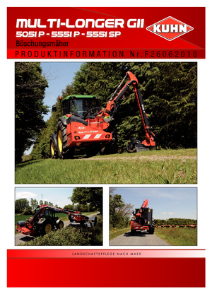 Falciatrici per scarpate Kuhn Multi-Longer GII HE 5051 P